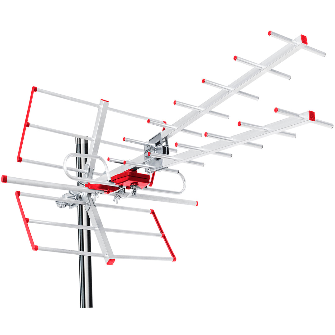 Antenna TV direzionale DVB-T MUX 8 + adattatore usb 5 V