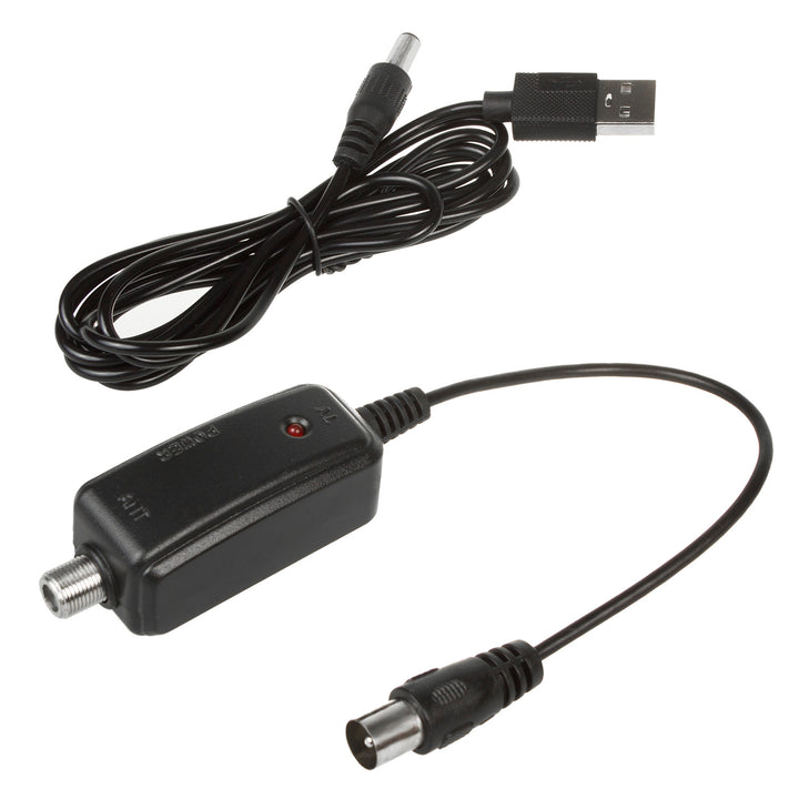 Antenna TV direzionale DVB-T MUX 8 + adattatore usb 5 V