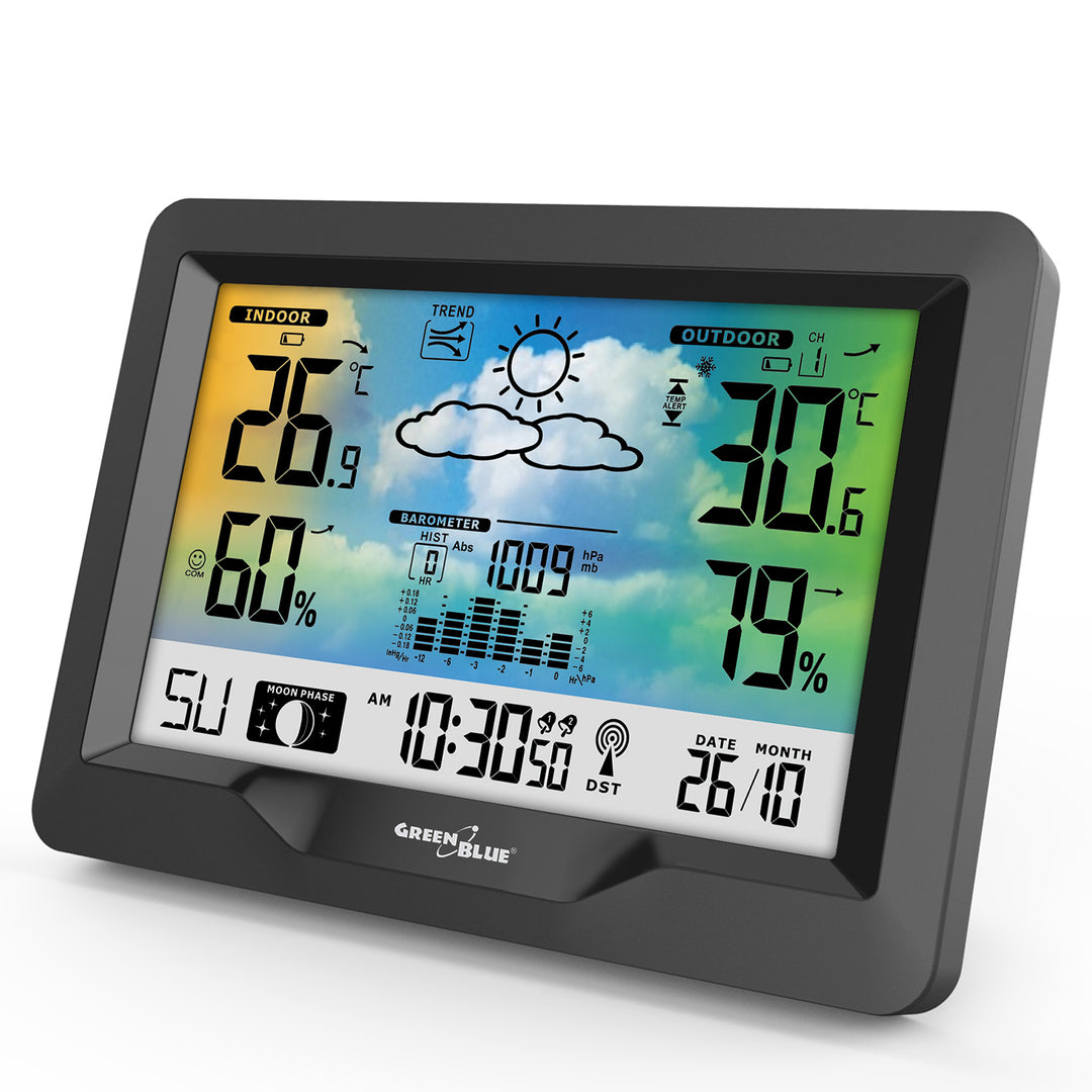 Stazione meteo wireless GreenBlue GB540 + adattatore di alimentazione