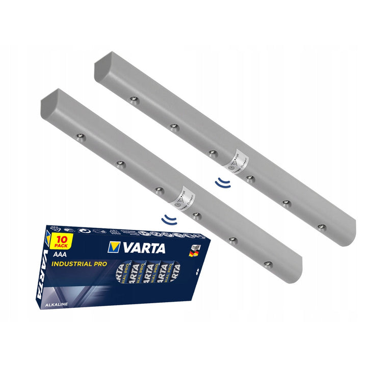 2x Lampada Maclean a 6 led con rilevatore di movimento + batterie AAA