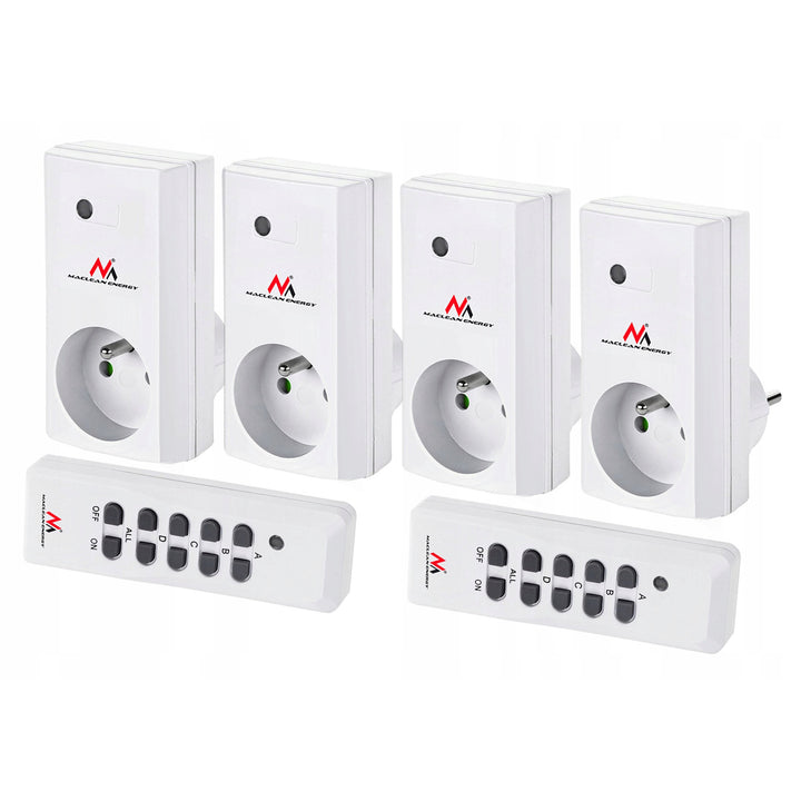 Prese wireless MCE153 4 pz. 3600W + 2 telecomandi + batterie per telecomandi