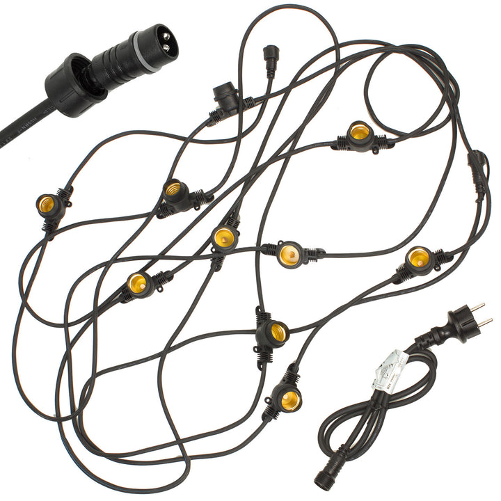 Ghirlanda luminosa da giardino 10 m catena LED MCE410