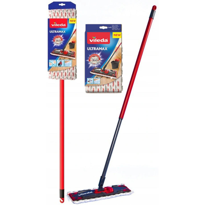Vileda Ultramax mop con manico + ricarica mop extra
