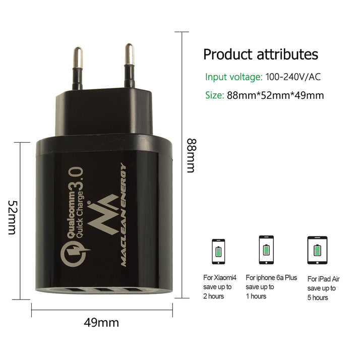 Caricatore 7031070315 USB universale 7200 mA 5 V + cavo
