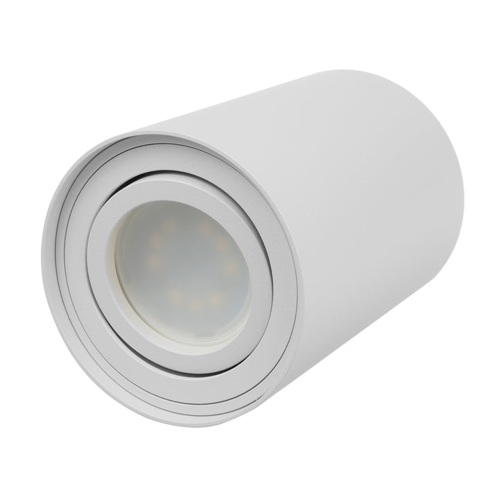 3x Maclean Round Plafond White MCE422 + 3x lampadina LED GU10 5W 4000K