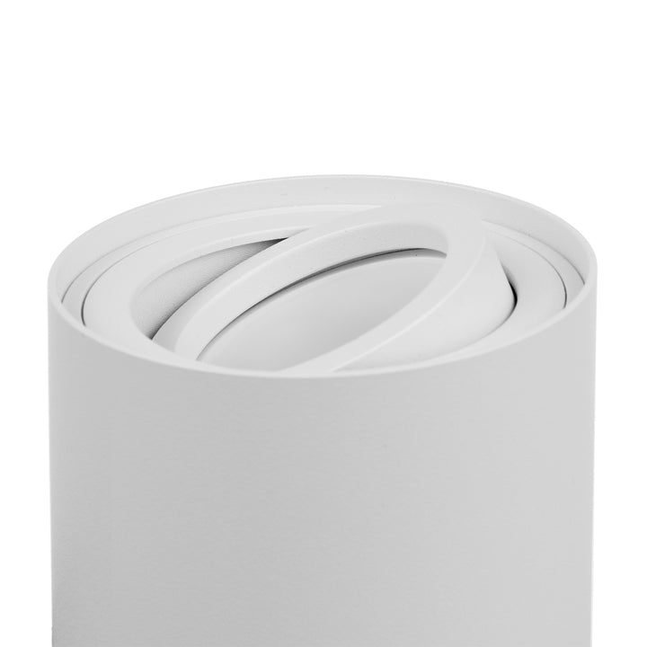 3x Maclean Round Plafond White MCE422 + 3x lampadina LED GU10 5W 4000K