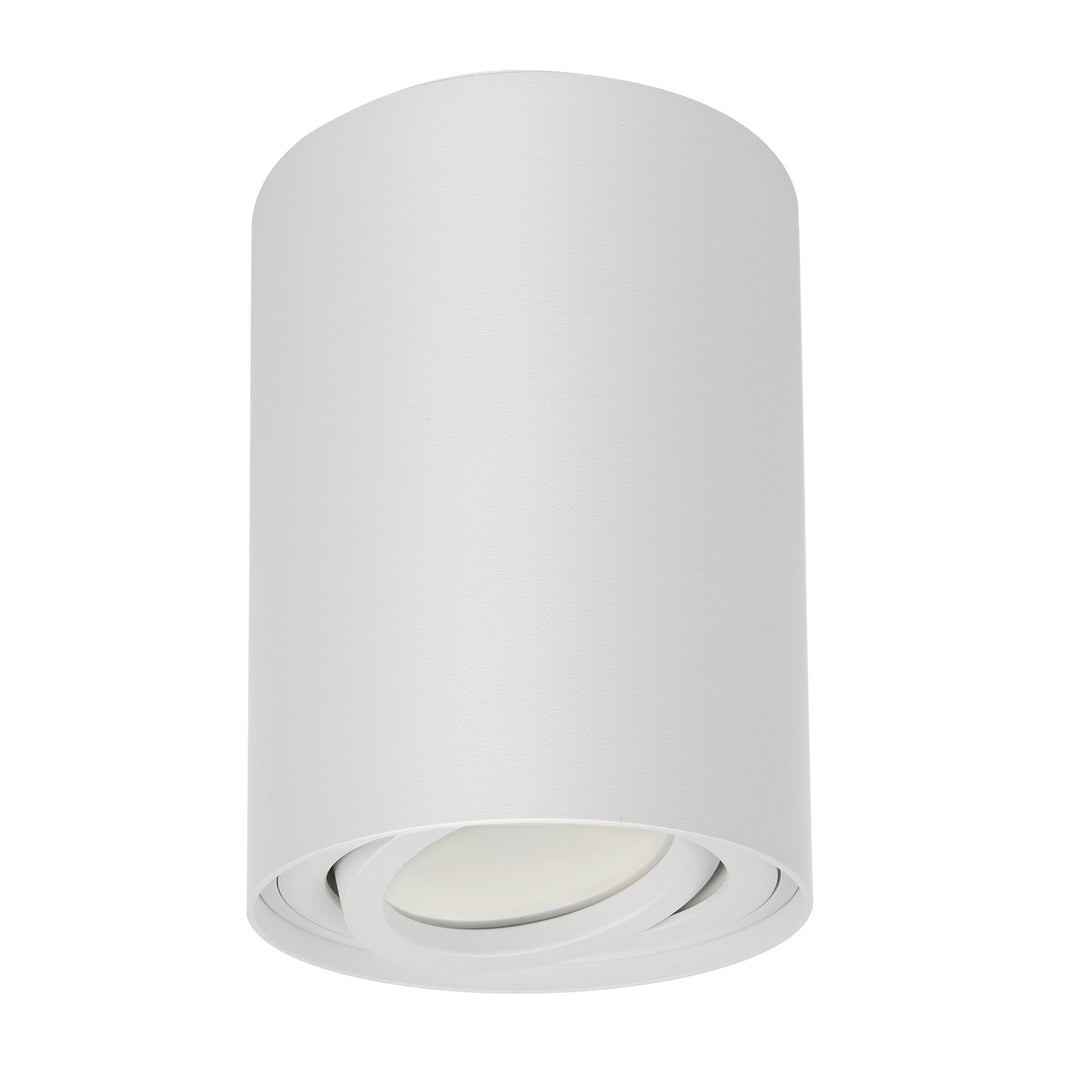3x Maclean Round Plafond White MCE422 + 3x lampadina LED GU10 5W 4000K
