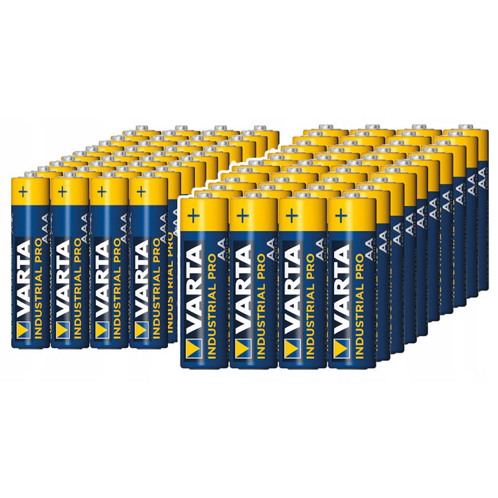 Batterie alcaline Varta Industrial AAA AA 80 pezzi