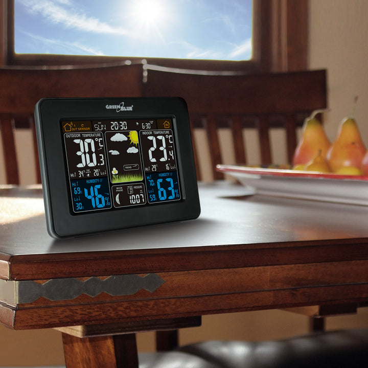 Stazione meteo GreenBlue GB523 + batteria + alimentatore