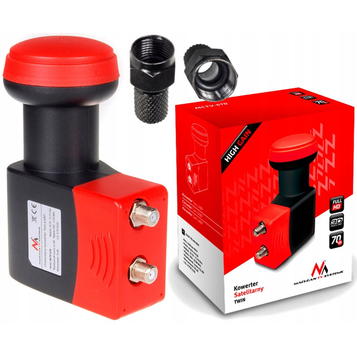 Convertitore Maclean MCTV-670 doppio + connettori F