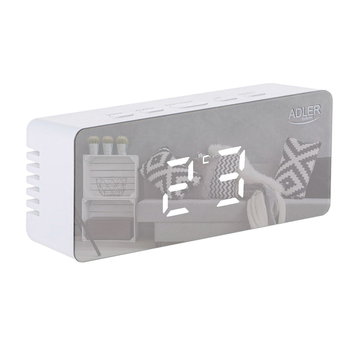 Sveglia con display LED e termometro Adler AD 1189 W
