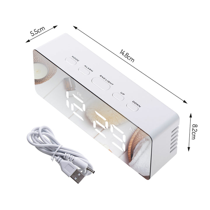 Sveglia con display LED e termometro Adler AD 1189 W
