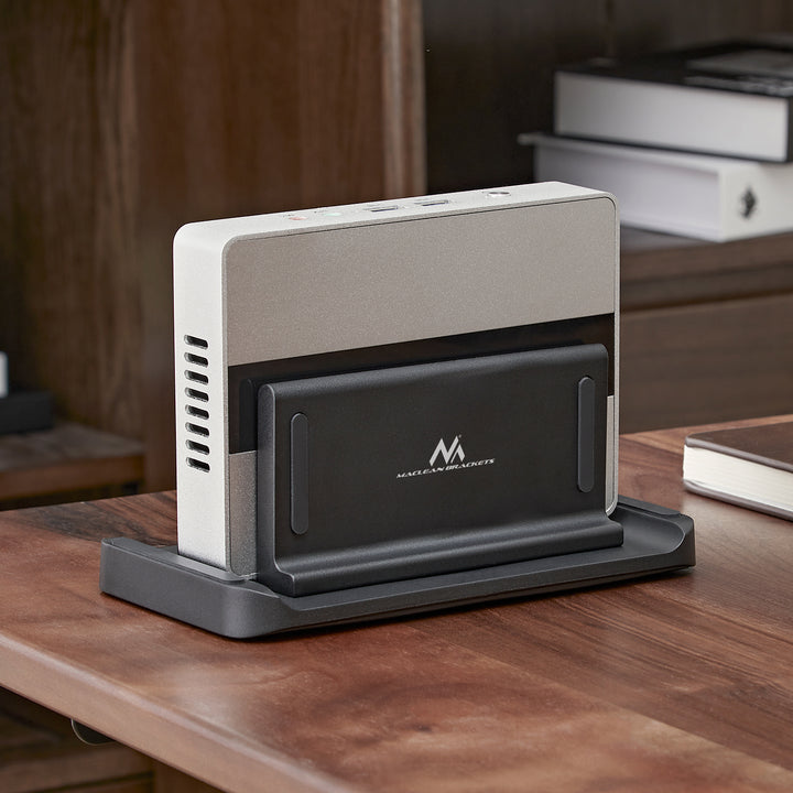 Supporto per terminali Thin Client/Mini PC Maclean, nero, adatto a supporti VESA, indipendente, MC-454