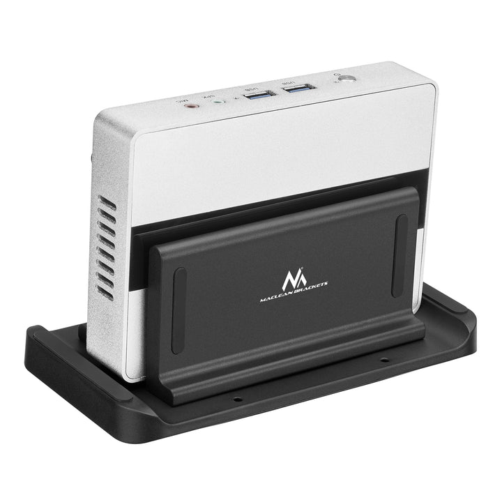 Supporto per terminali Thin Client/Mini PC Maclean, nero, adatto a supporti VESA, indipendente, MC-454