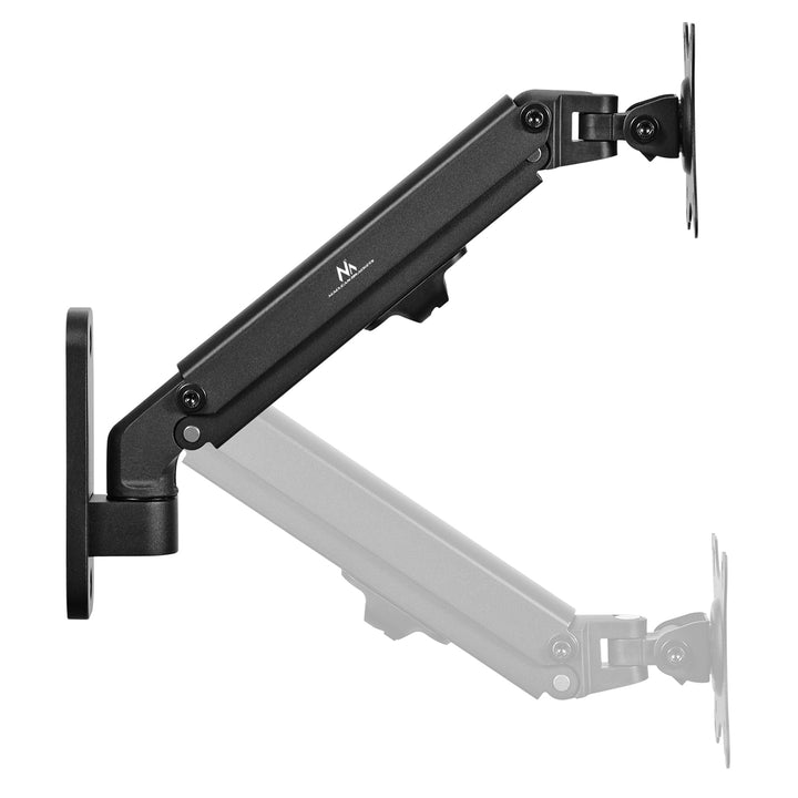 Supporto a parete per monitor Maclean, 17-27'', 7 kg max, molla a gas, MC-458