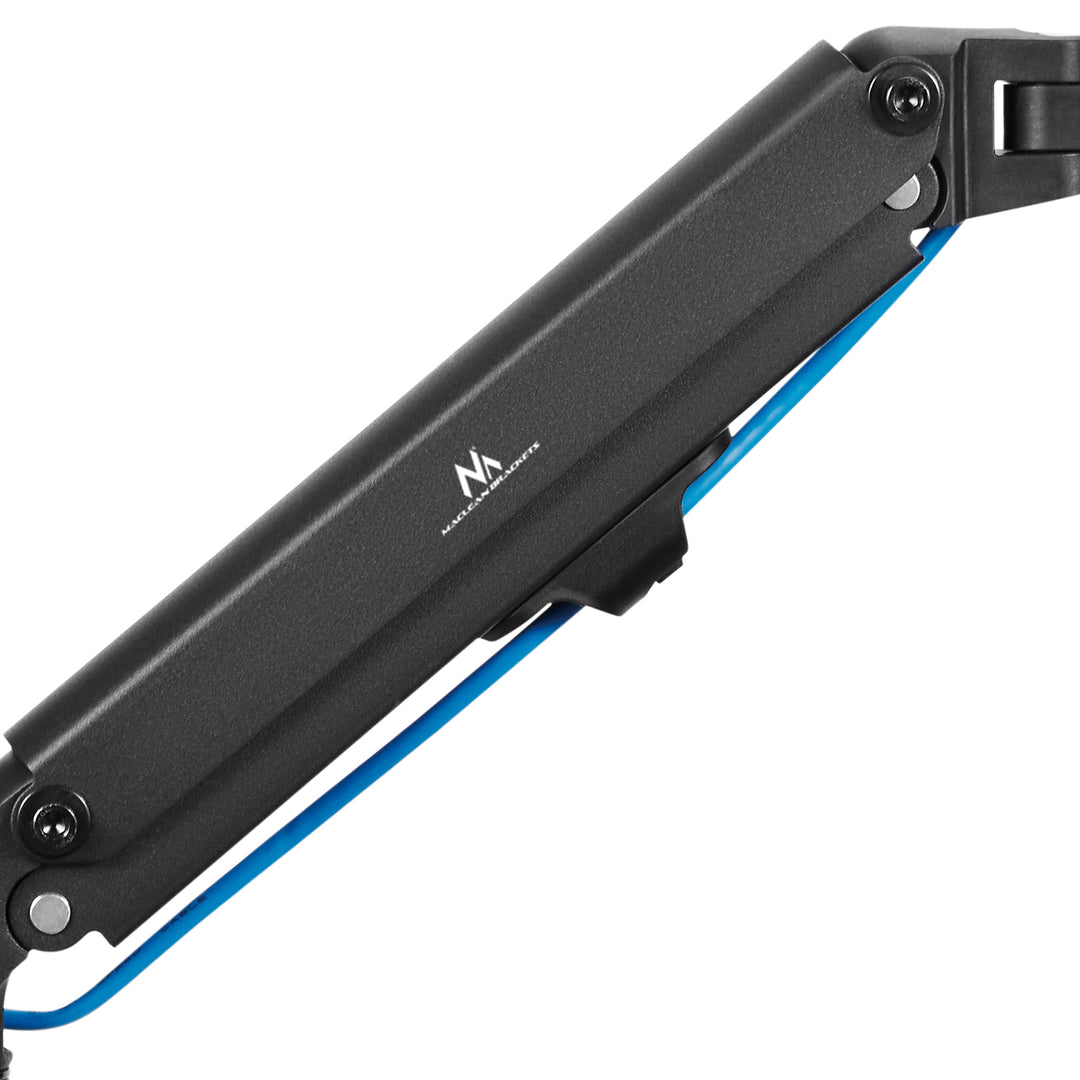 Supporto a parete per monitor Maclean, 17-27'', 7 kg max, molla a gas, MC-458