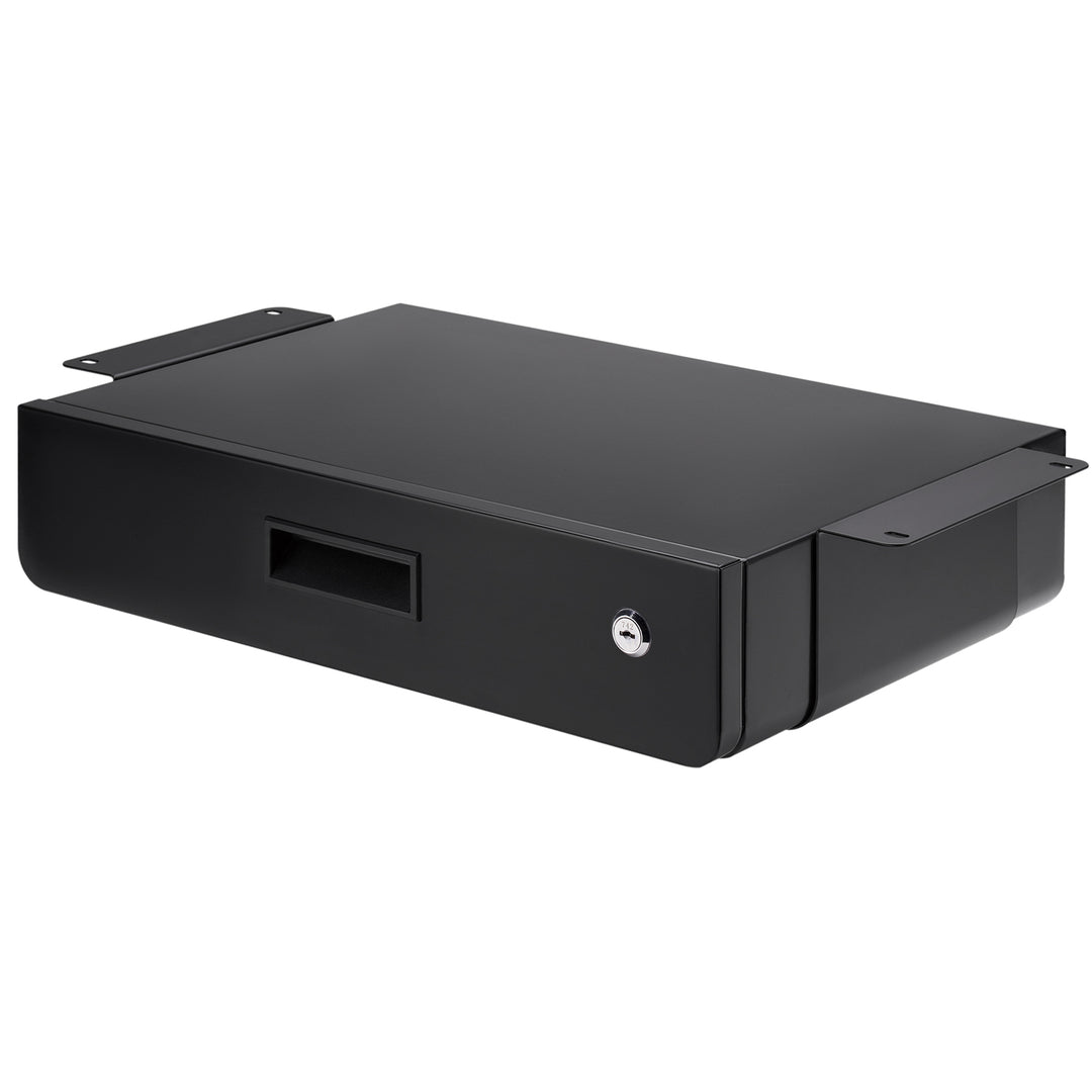 Cassetto ergonomico sotto la scrivania, organizer Maclean, nero, max 5 kg, MC-461