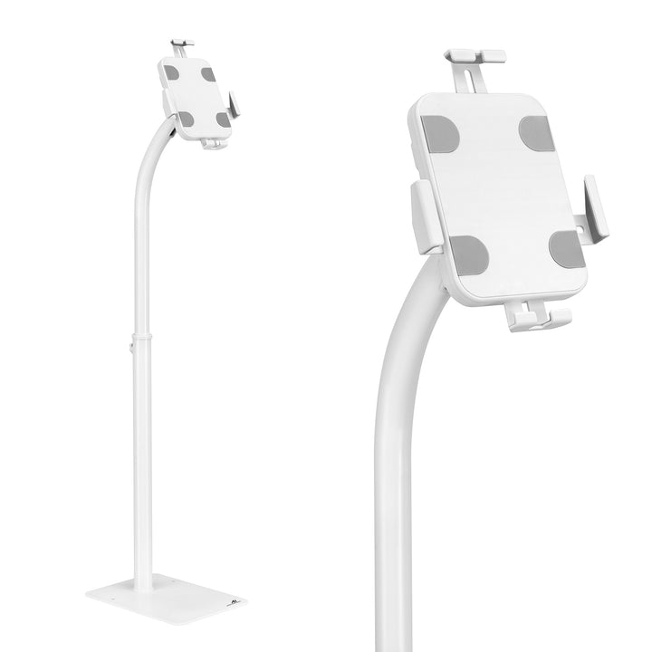 Supporto pubblicitario per tablet Maclean, montaggio a pavimento con blocco, 7,9"-11", universale, MC-467W