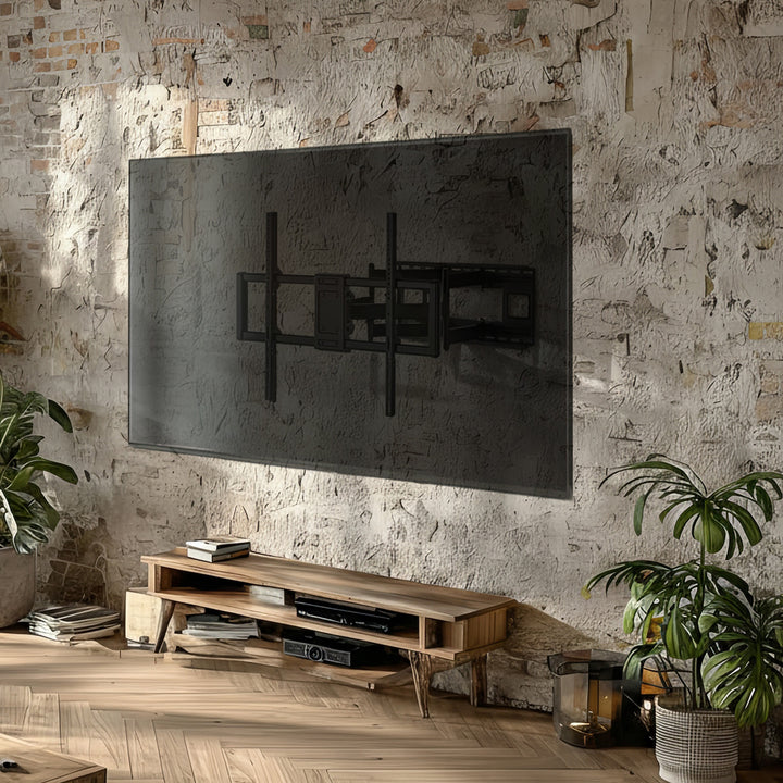 Supporto TV economico Maclean, max VESA900x600, 60-120", 120kg, nero, MC-482