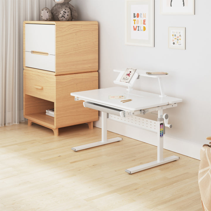 Scrivania per bambini Ergo Office, regolabile in altezza, grigio, max 40 kg, 900x600 mm, ER-483
