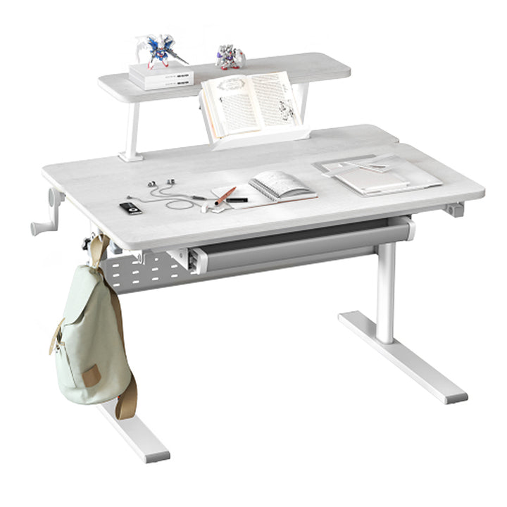 Scrivania per bambini Ergo Office, regolabile in altezza, grigio, max 40 kg, 900x600 mm, ER-483