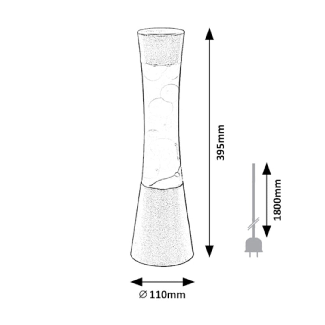 Minka,lavalamp Gy6.35 20W, 39,5 cm blu argento - lampada decorativa