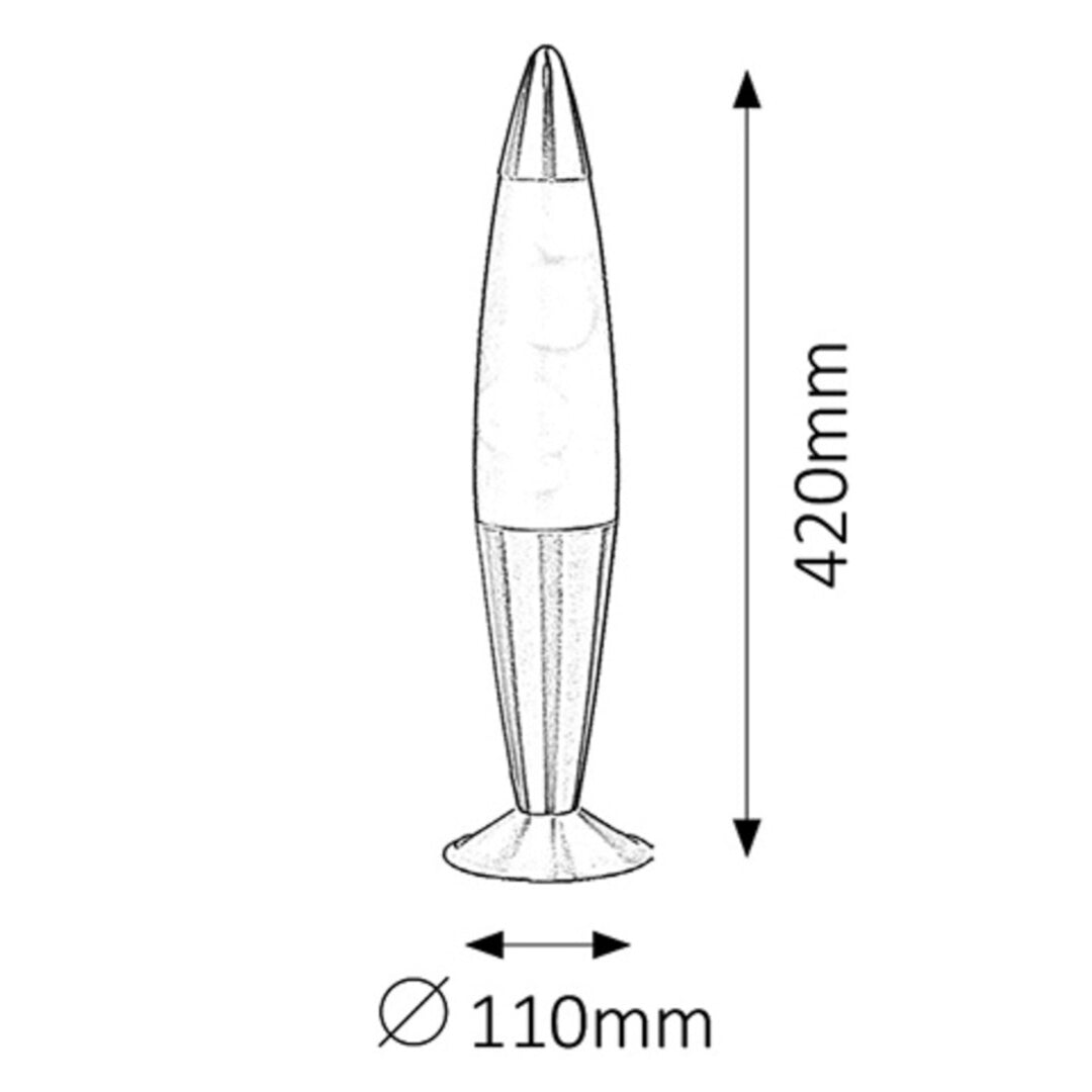 Lavalamp Lollipop2 E14 25W arancio-viola - lampada decorativa