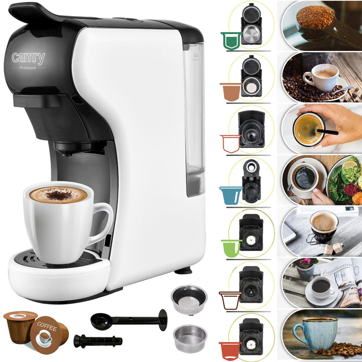 Macchina per caffè espresso Camry, a pressione, multi-capsula, 19 bar, CR 4414