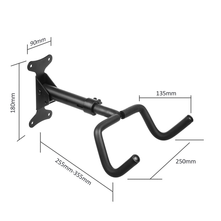 Supporto a parete per bicicletta Maclean, orizzontale, acciaio, carico massimo 30 kg, MC-431