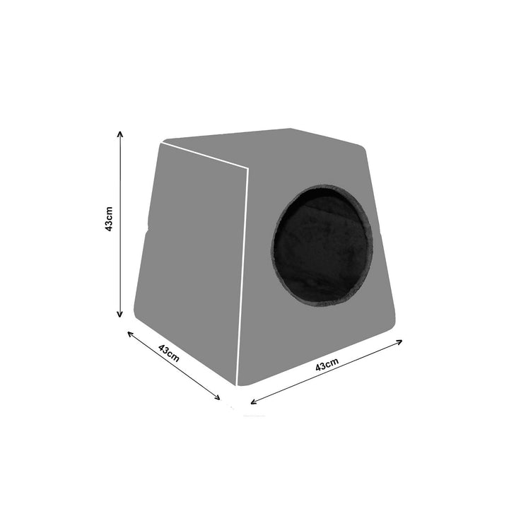 Cuccia universale 2 in 1 per cani e gatti - Alba misura M 43cmx43cm
