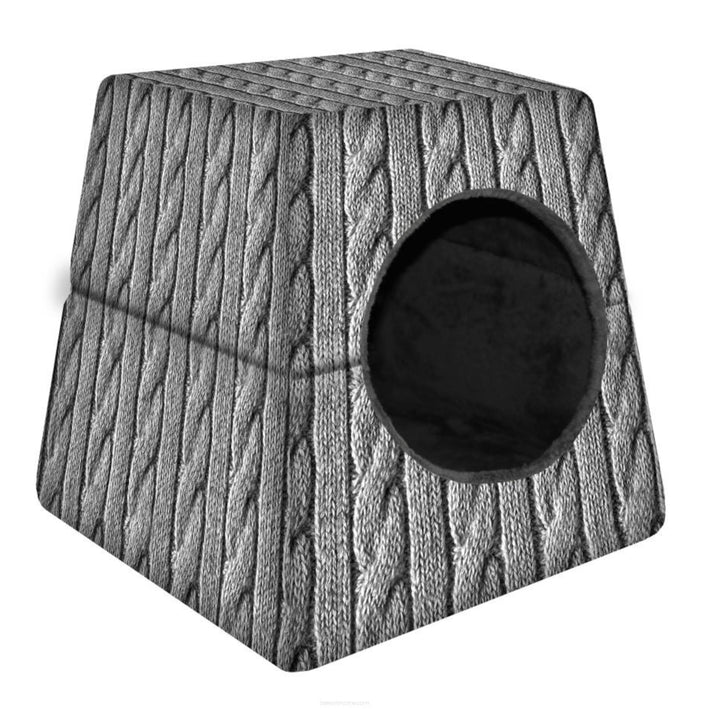 Cuccia universale 2 in 1 per cani e gatti- Treccia misura M 43cmx43cm