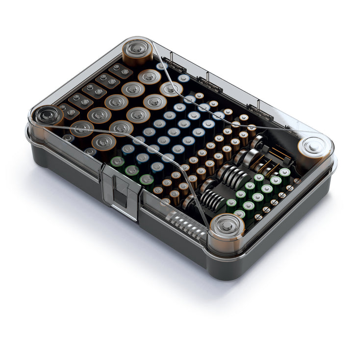 Kistenberg Battery Box KBB03 - Organizzatore per batterie - 115 spazi per le pile
