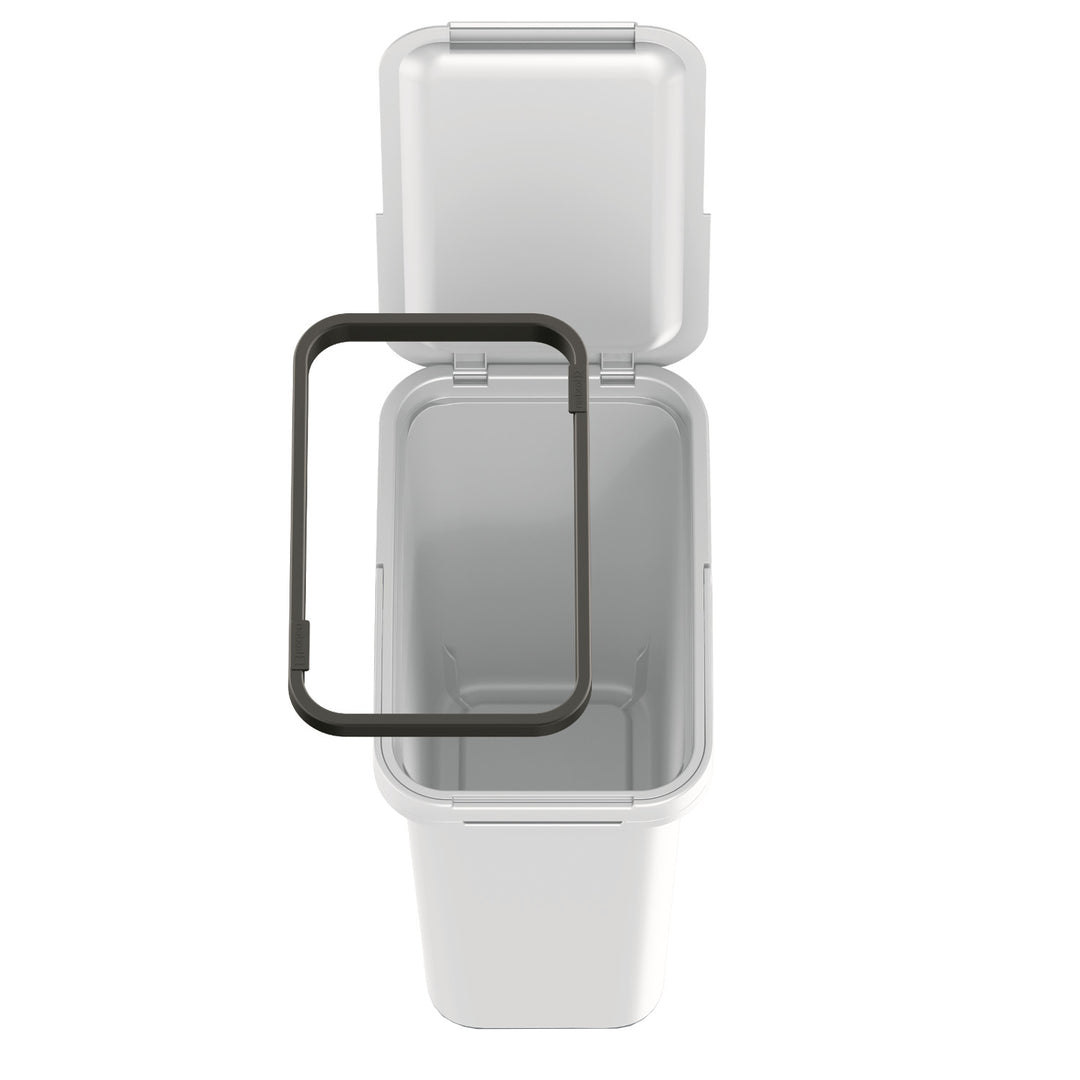 Pattumiera Keden SYSTEMA - Cestino per raccolta difefrenziata grigio cenere 12 litri