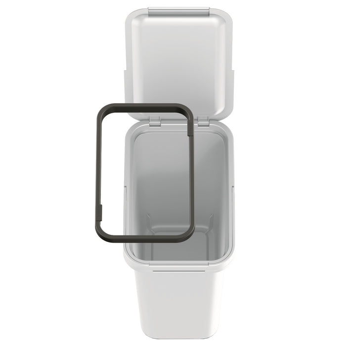 Pattumiera Keden SYSTEMA - Cestino per raccolta difefrenziata grigio cenere 12 litri