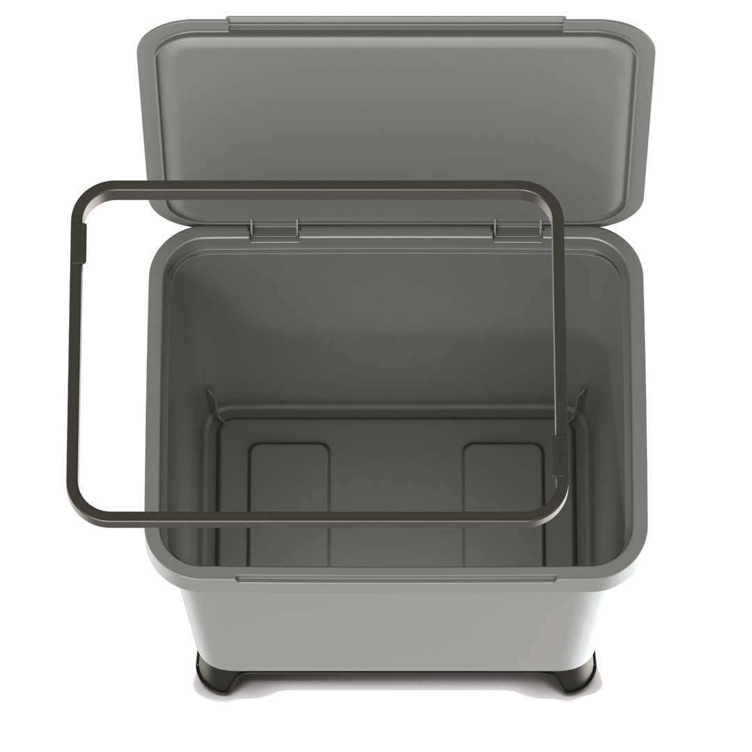 Pattumiera Keden SYSTEMA - Cestino per raccolta difefrenziata grigio 29 litri