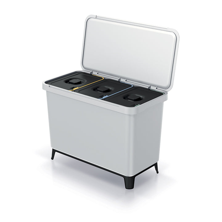 Cestino Keden SYSTEMA - 3x10 grigio cenere