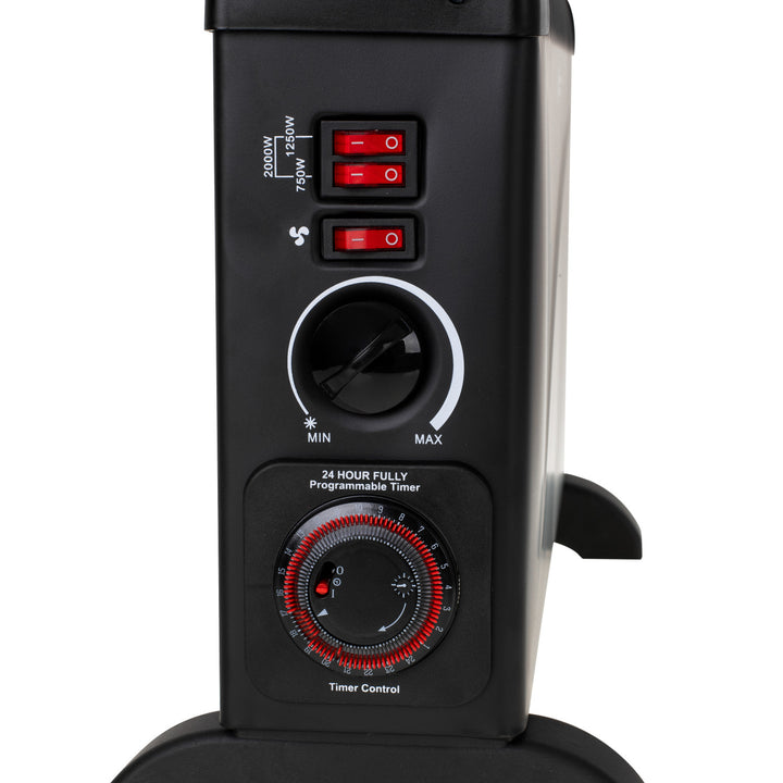Mesko MS 7741b Riscaldatore elettrico nero Riscaldatore elettrico a convettore 3 livelli