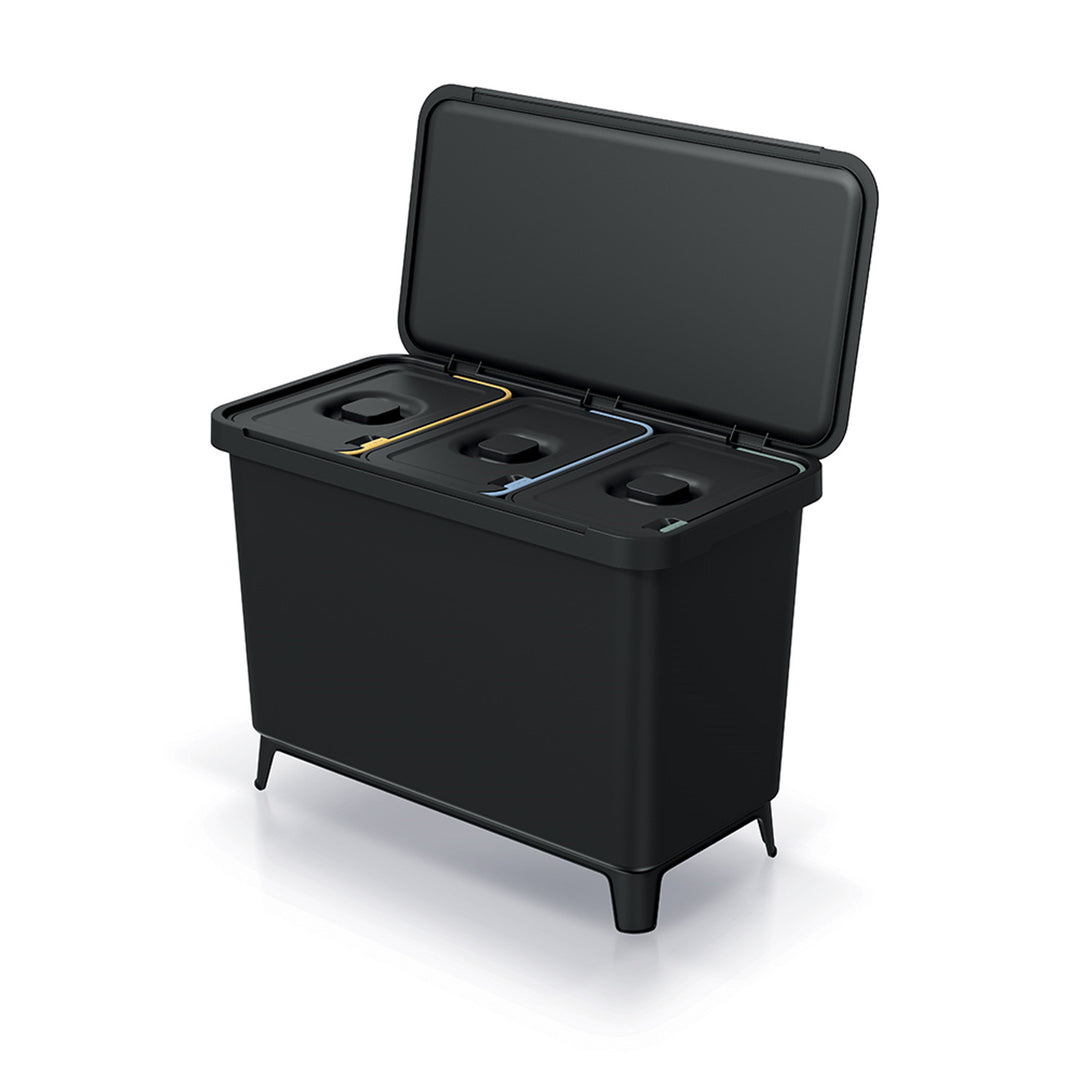 Cestino Keden SYSTEMA - 3x10l nero riciclaggio