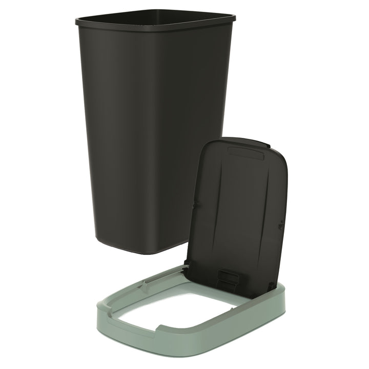 Keden COMPACTA Q Cestino per rifiuti con sportello- verde chiaro 45l