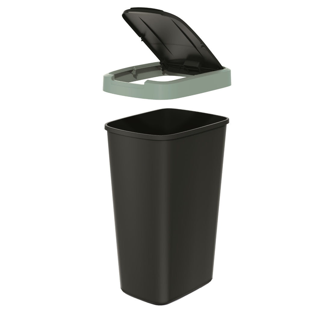 Keden COMPACTA Q Cestino per rifiuti con sportello- verde chiaro 45l