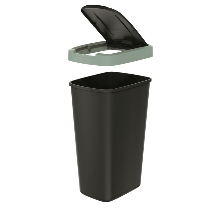 Keden COMPACTA Q Cestino per rifiuti con sportello- verde chiaro 45l