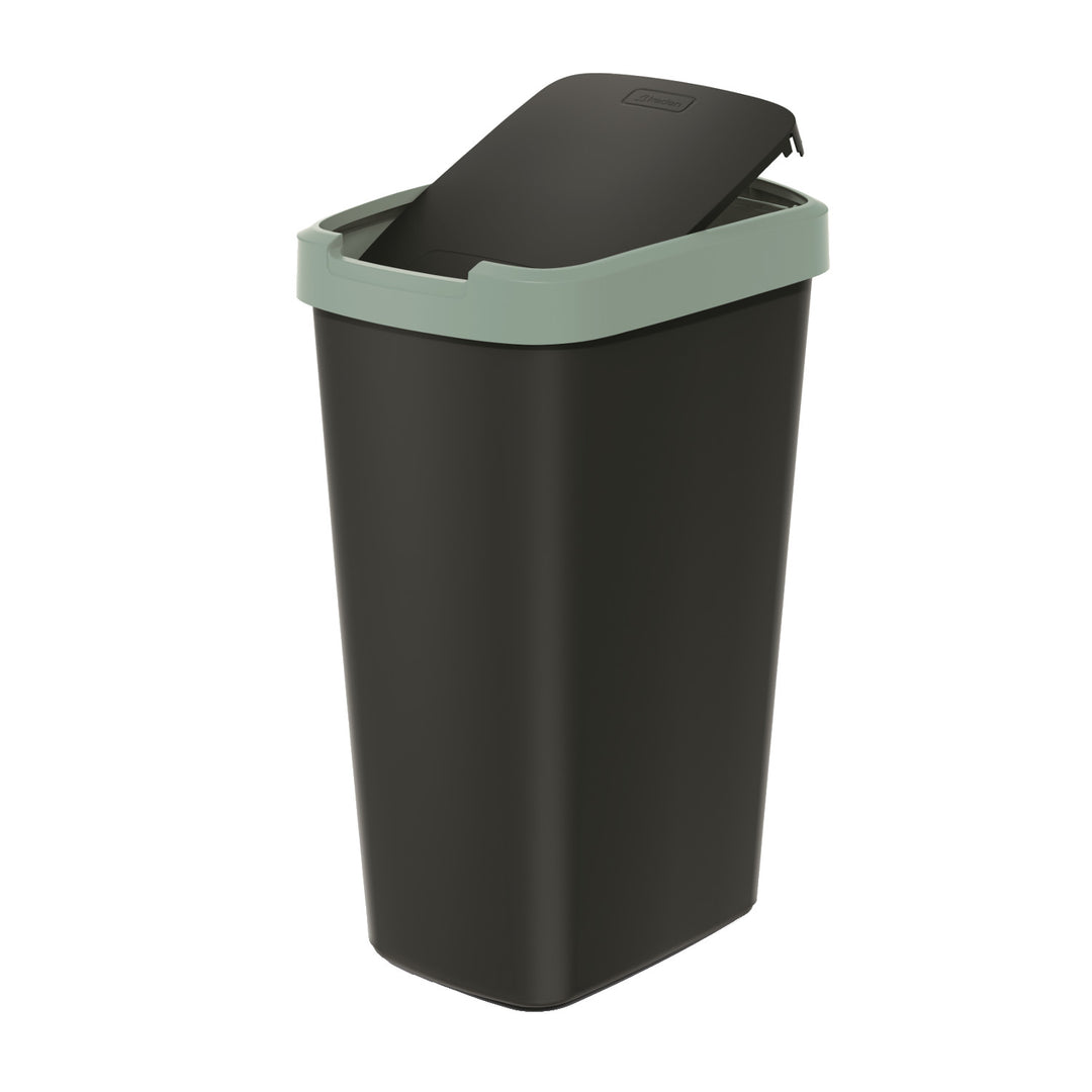 Keden COMPACTA Q Cestino per rifiuti con sportello- verde chiaro 45l