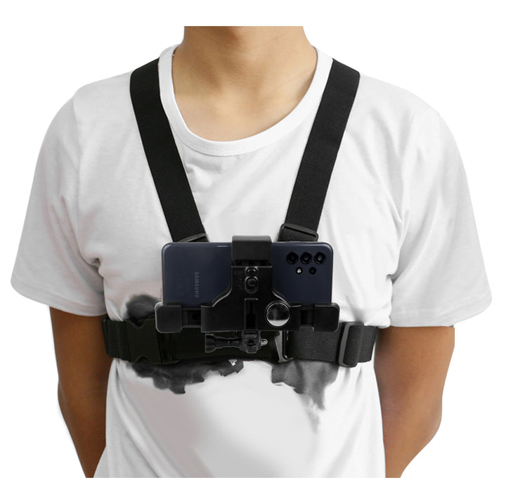 Maclean MC-445 Imbracatura sportiva per telefono, universale, per telefono, fotocamera, Compatibile con GoPro e altre fotocamere,