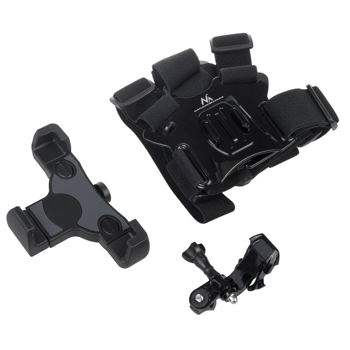Maclean MC-445 Imbracatura sportiva per telefono, universale, per telefono, fotocamera, Compatibile con GoPro e altre fotocamere,