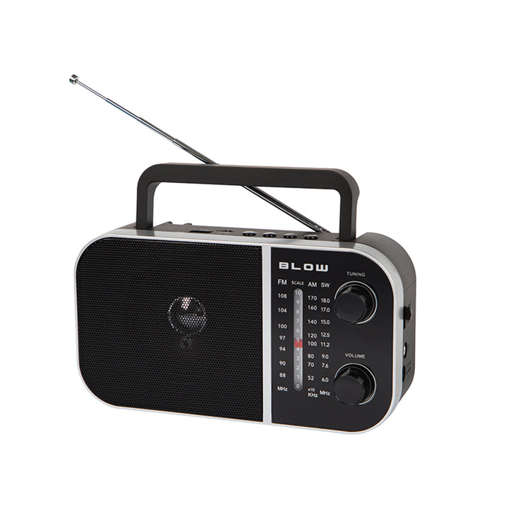 Radio analogica portatile AM/FM RA6 alimentata a batteria e a rete Blow