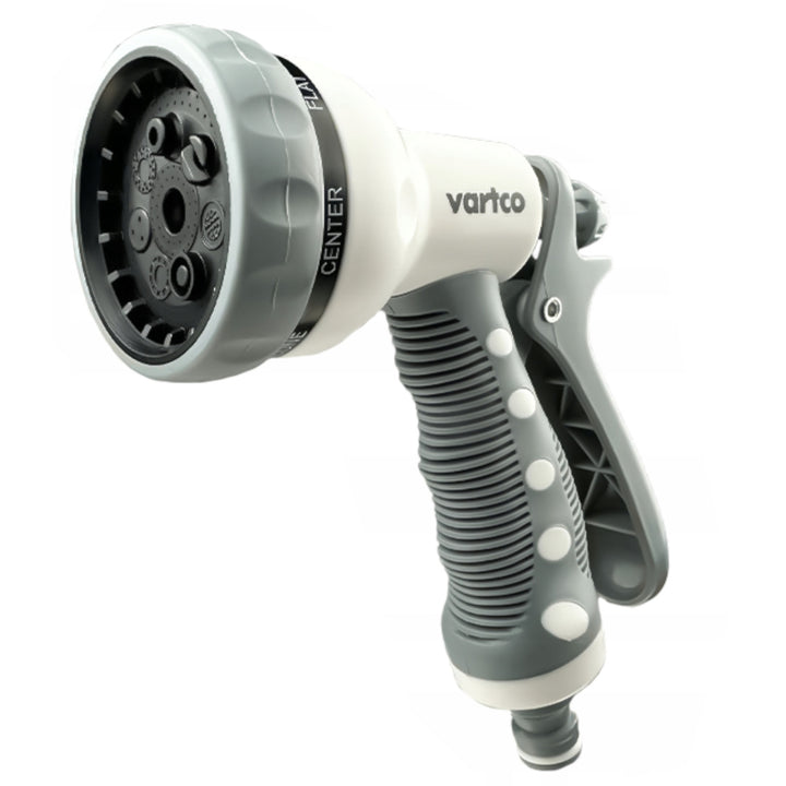 Vartco Light Line LL01-016 Irrigatore a pistola da giardino con 7 funzioni e regolatore di flusso d'acqua Pistola a spruzzo per doccia da giardino Spruzzatore manuale