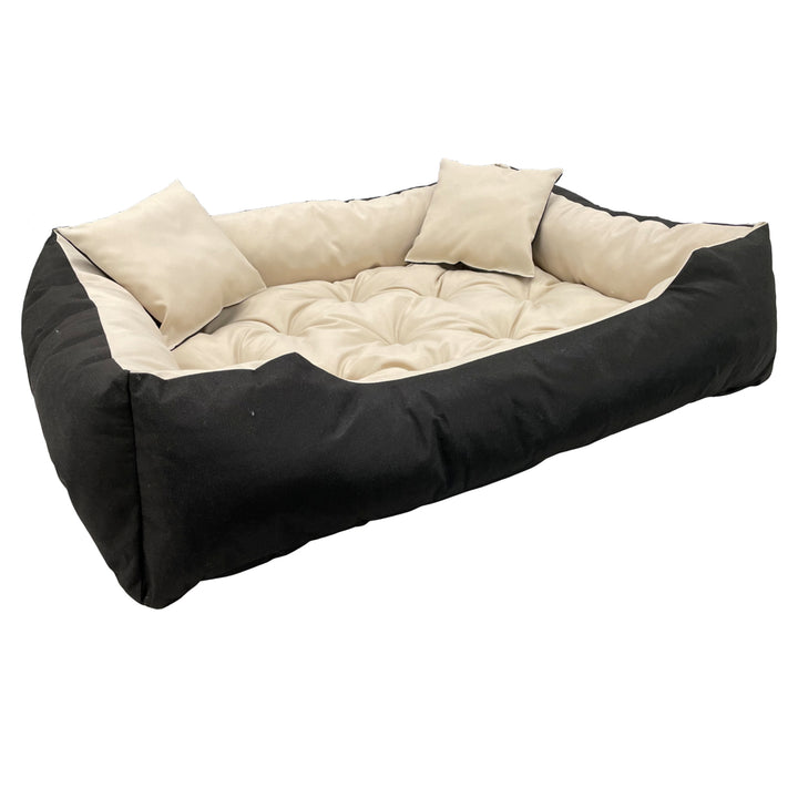 Ecco Letto per cani e gatti con cuscini taglia L Materiale impermeabile in nylon per animali domestici lavabile Dimensioni interne: 100x80 / Dimensioni esterne: 115x95cm