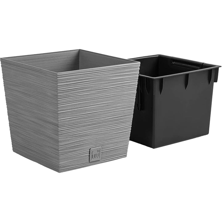 Fioriera Prosperplast Furu Square Low DFS240-422U - cemento