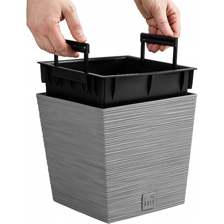 Fioriera Prosperplast Furu Square Low DFS240-422U - cemento