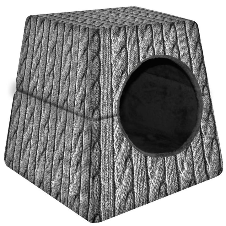 Cuccia per cani/gatti/deck 2in1 Dimensione L 55 x 55 x 45 cm Treccia